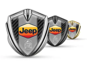 Jeep Badge Autoadesivo Disegno Max Inox
